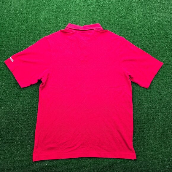 Houston Texans Polo Shirt Mens Small/ Medium Red Reebok NFL Football Embroidered - Picture 9 of 9